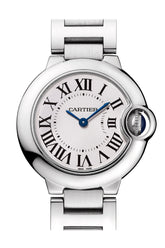 Cartier Ballon Bleu de Cartier Watch 28 mm Steel Case  Silvered Opaline Dial WSBB0067 